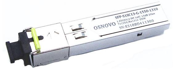 Трансивер OSNOVO SFP-S1SC13-G-1550-1310 фото 1