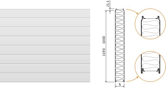 Стеновая сэндвич-панель universal ПСБ 80 опт фото 2