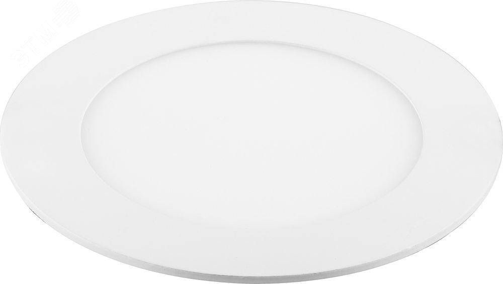 Светильник светодиодный ДВО-6w 4000K 480Лм slim белый фото 1