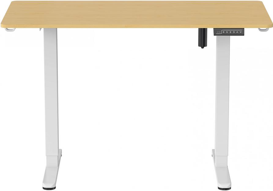 Стол для компьютера Cactus CS-ED-WTBAM столешница бамбук бежевый каркас белый фото 1