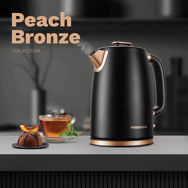 Чайник электрический Редмонд KM240 1.7л. 2200Вт черный/бронзовый фото 8