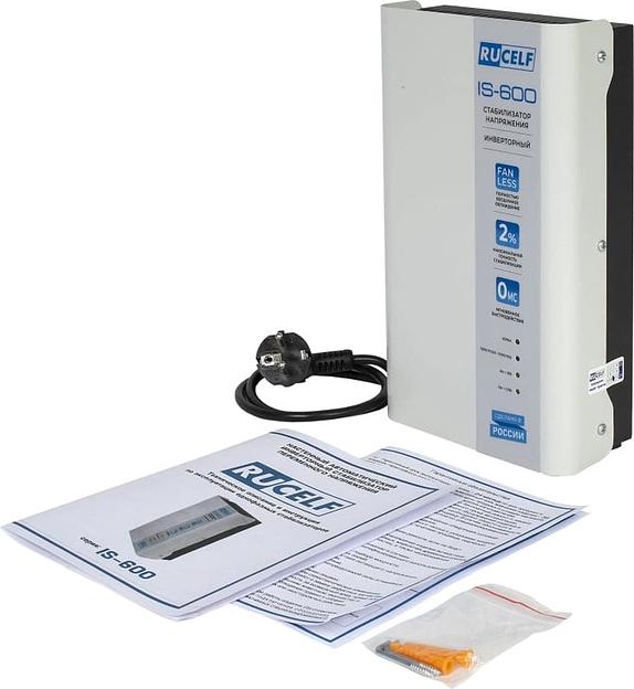 Стабилизатор напряжения Rucelf IS-600 однофазный белый фото 1