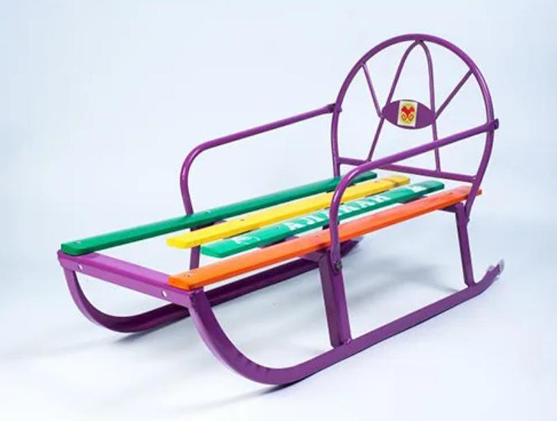 Санки детские с трубчатой спинкой АЛАҚАЙ фото 1