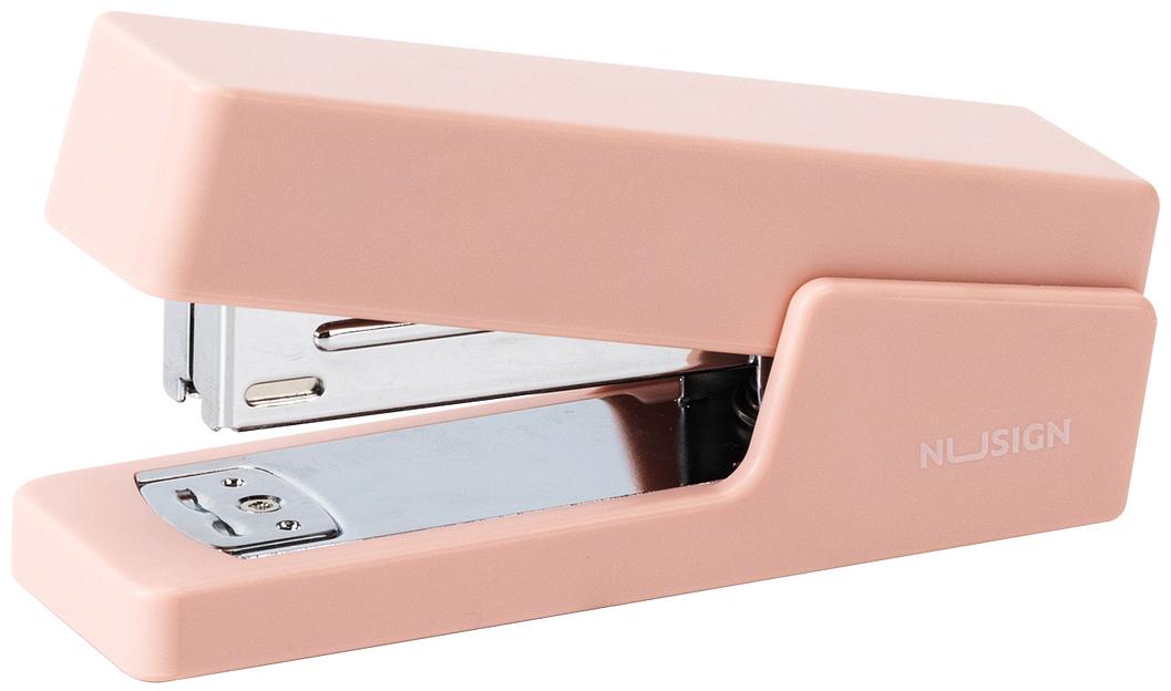 Степлер Deli NS084-RD Nusign 24/6 26/6 (20листов) красный 100скоб коробка фото 1