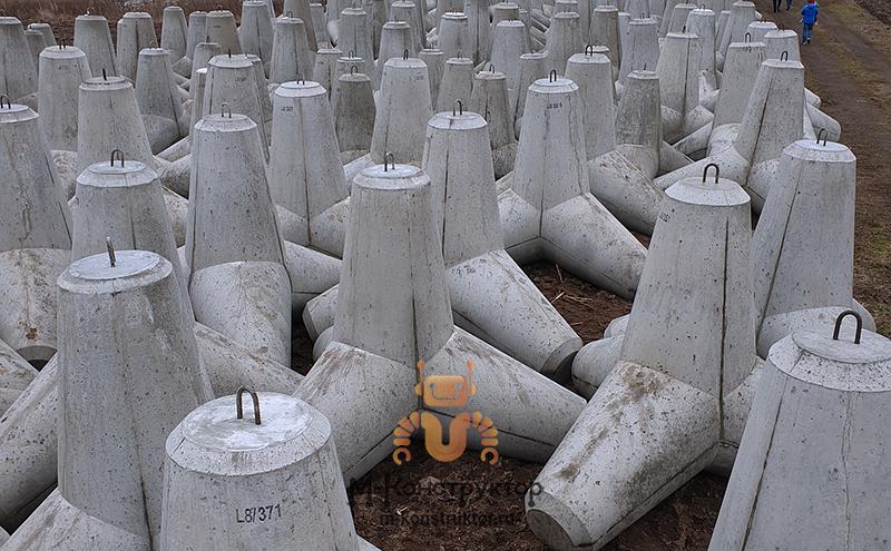 Металлоформы тетраподов фото 4