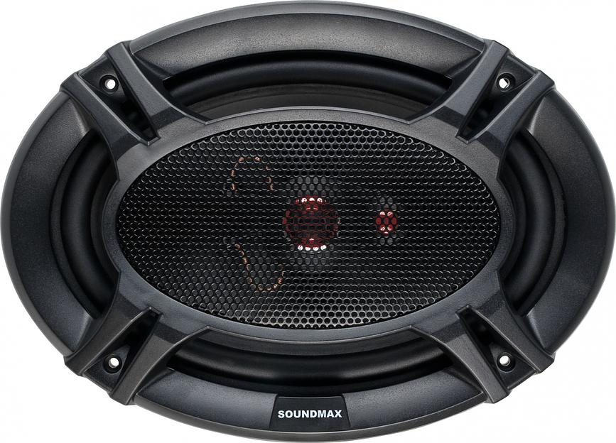 Колонки автомобильные Soundmax SM-CSI693 260Вт 92дБ 4Ом 15x23см (6x9дюйм) (ком.:2кол.) коаксиальные трехполосные фото 2
