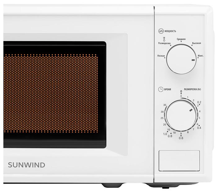 Микроволновая Печь SunWind SUN-MW051 20л. 700Вт белый фото 7