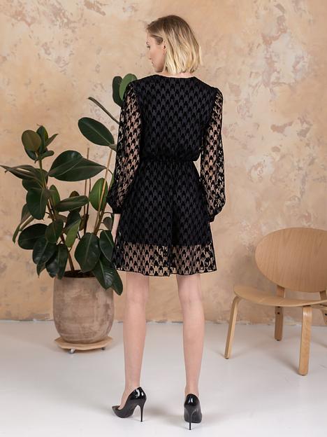 Платье шифоновое с напылением на запах «Anna Ricco» АРК006-2021-126 опт фото 2