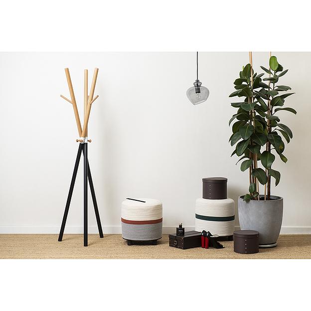 Пуф Andrin, светло-бежевый/зеленый фото 3