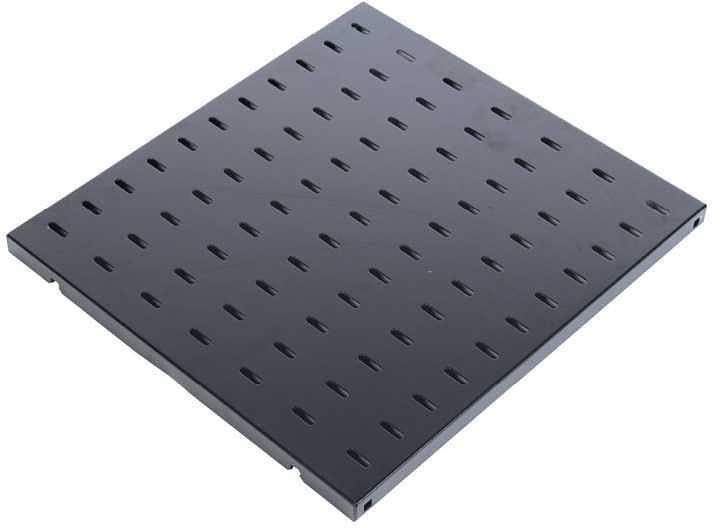 Полка стационарная ЦМО СВ-39-9005 1U нагр.:45кг. 19" 390мм черный (упак.:1шт) фото 1