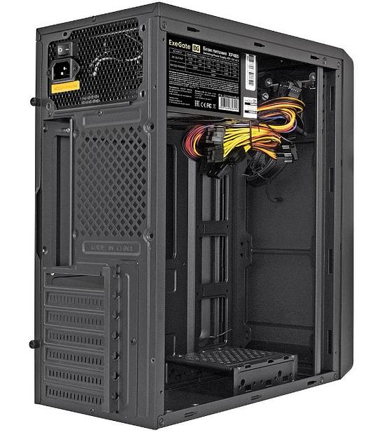 Exegate EX283073RUS Корпус Miditower ExeGate XP-332 Black, ATX,, 2*USB, Audio фото 2
