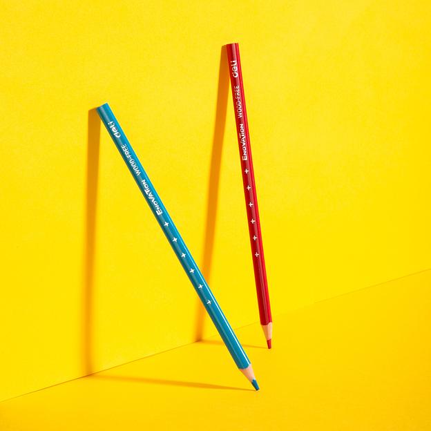 Карандаши цветные Deli EC113-24 Enovation трехгранные пластик 24цв. коробка/европод. (24шт) фото 8