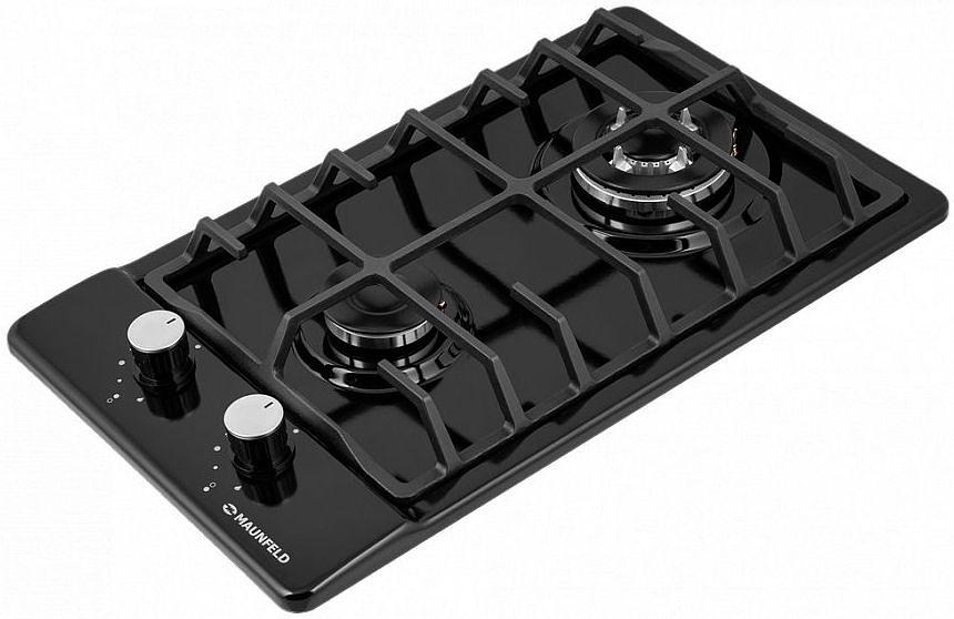 Газовая варочная поверхность Maunfeld EGHE.32.63CB/G черный фото 4