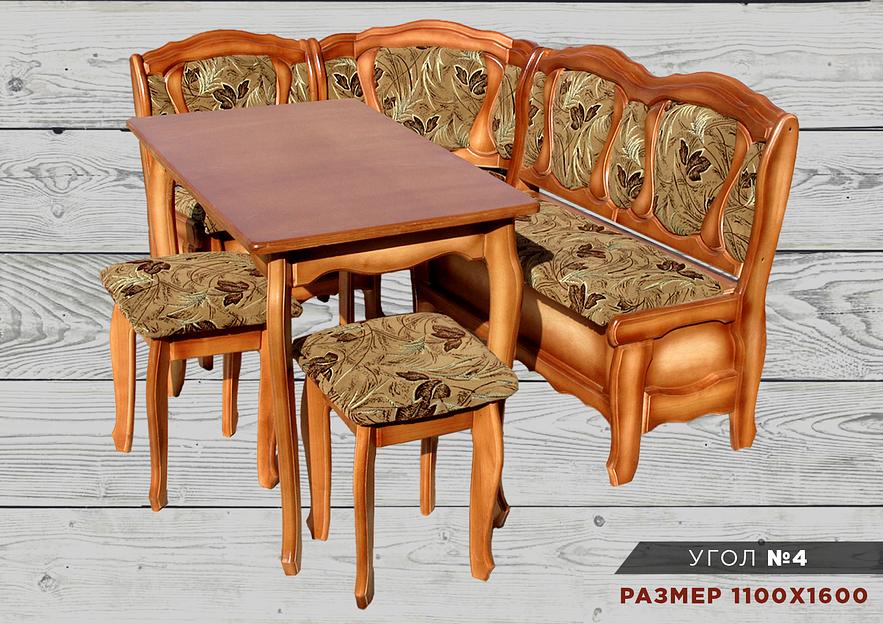 Изготовление мягкой мебели для кухни из массива под заказ фото 7