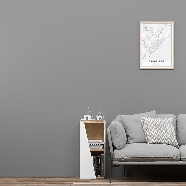 Стеллаж угловой «Астион» 2100×316×316 белый / дуб бунратти опт фото 7