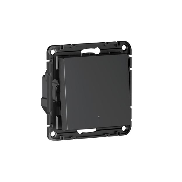 ATLASDESIGN SMART 1-кл. ВЫКЛЮЧАТЕЛЬ с подсв., Zigbee, сх.1, L+N, 10А, мех., КАРБОН фото 4