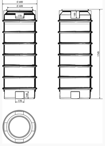 Ёмкость вертикальная 500 л фото 2