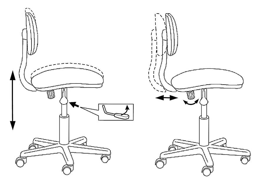 Кресло Бюрократ CH-1201NX черный 10-11 крестовина пластик фото 6