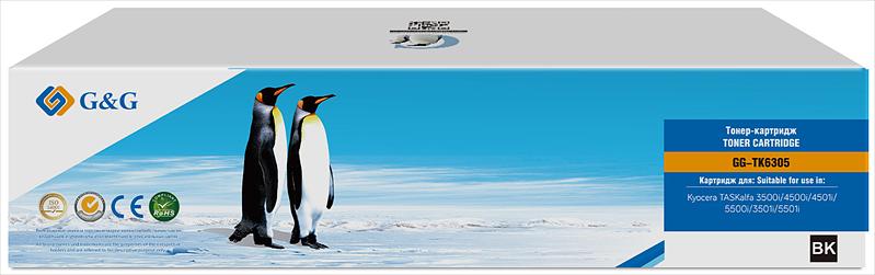 Тонер-картридж G&G toner-cartridge for Kyocera TASKalfa 3500i/4500i/4501i/5500i/3501i/5501i with chip 35000 pages гарантия 36 мес. (GG-TK6305) фото 2