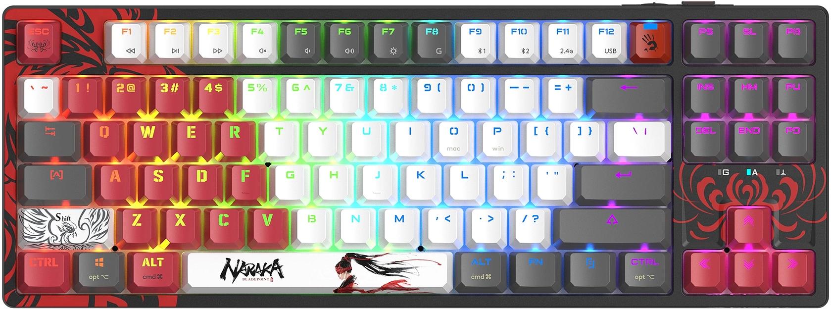 Клавиатура A4Tech Bloody WS87 механическая серый/красный USB for gamer LED (WS87) фото 1