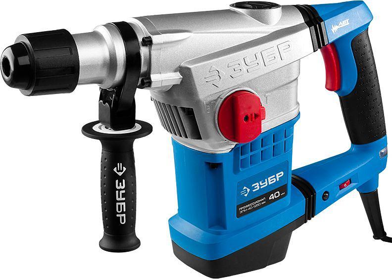 Перфоратор Зубр ЗПМ-40-1250 ЭВК патрон:SDS-max уд.:10Дж 1250Вт (кейс в комплекте) фото 3