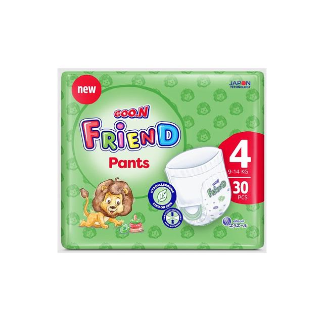 Подгузники-трусики GOO.N «Friend» размер 4, 30 шт ОПТ фото 1