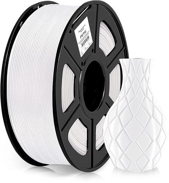 Пластик для принтера 3D Cactus CS-3D-PETG-1KG-T-WHITE PETG d1.75мм 1кг 1цв. фото 1