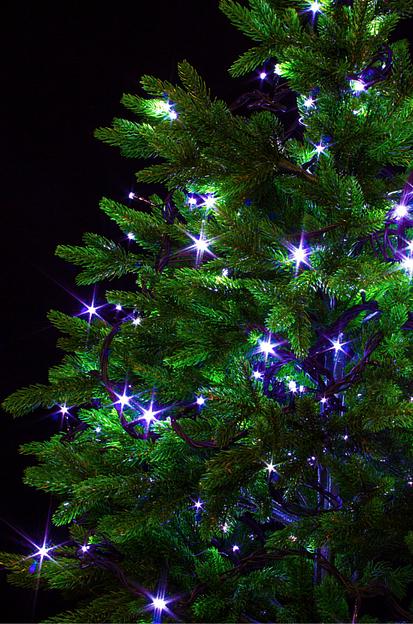 Гирлянда Нить, 9м, черный провод 8 режимов ОПТ фото 1