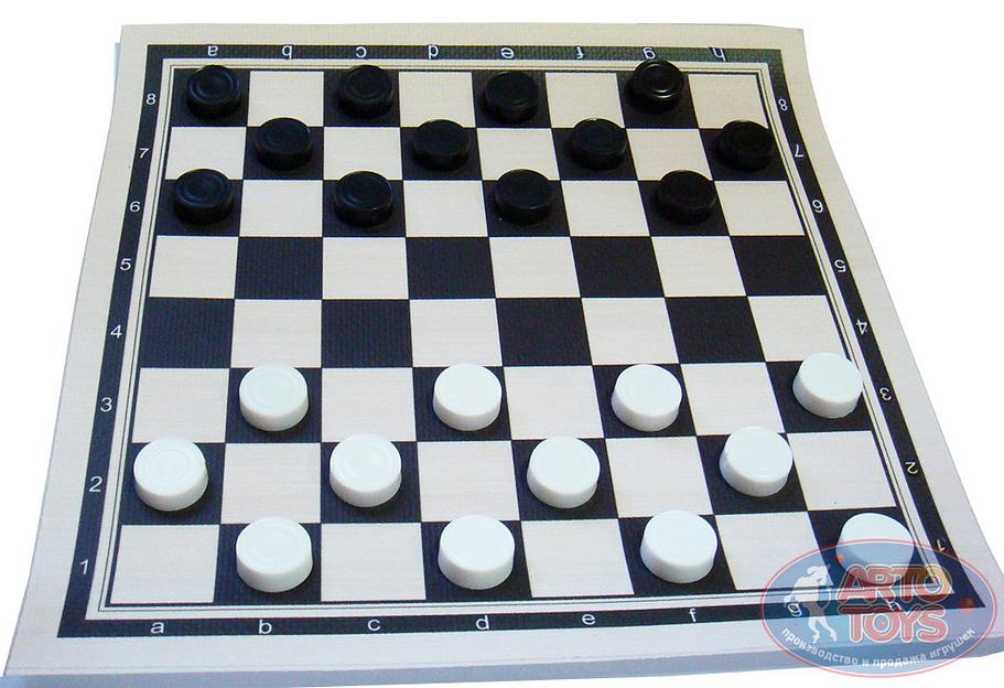 Шашки и шахматы 2в1 в тубусе ОПТ фото 6