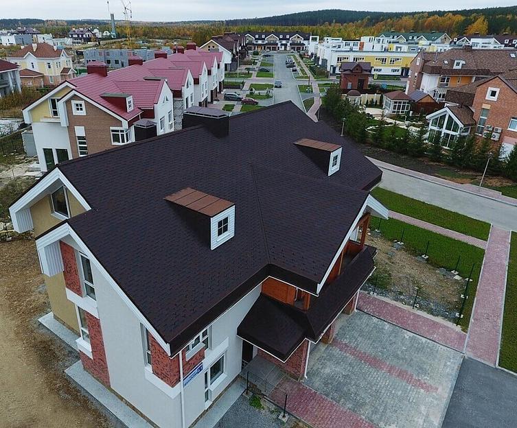 Гибкая черепица Döcke PIE Premium «Генуя» какао опт фото 8