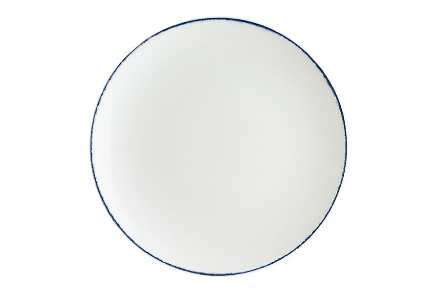 Тарелка d=210 мм. Ретро синий край, форма Гурмэ /1/12/ фото 1