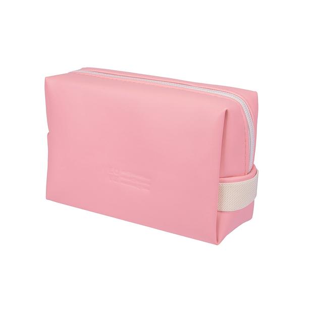 Косметичка Д165 Ш70 В110, бледно-розовый, белый фото 1