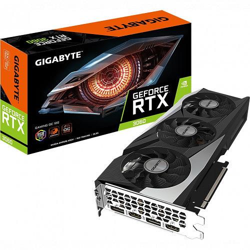 Видеокарта 12Gb PCI-E GDDR6 GIGABYTE GV-N3060GAMING OC-12GD фото 1