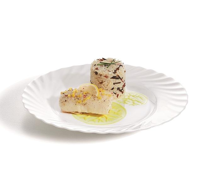 Тарелка d=245 мм. h=20 мм. Трианон (52107) (E9579) (H3665) (N3645) (V5272) /6/36/1512/ фото 1