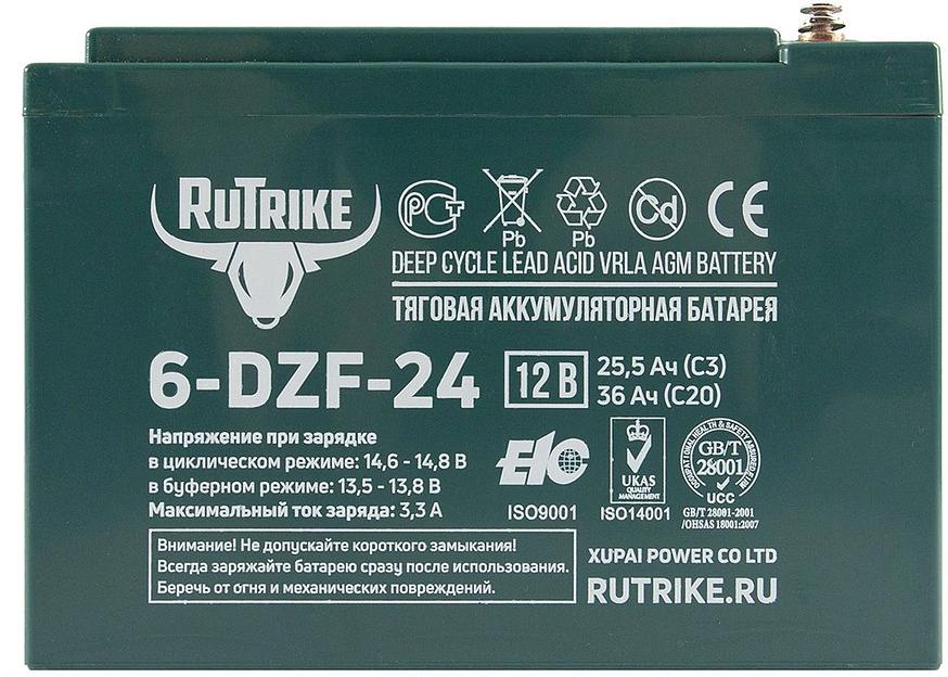 Батарея для ИБП Rutrike 6-DZF-24 12В 24Ач фото 3
