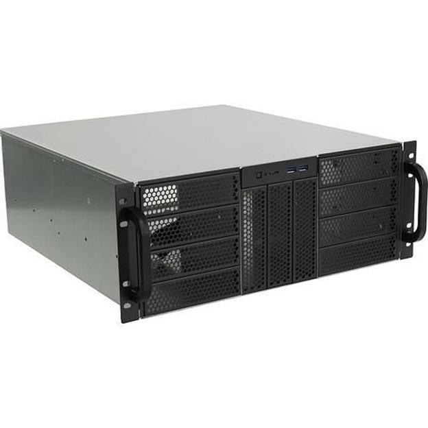 Procase RE411-D0H17-E-55 Корпус 4U server case,0x5.25+17HDD,черный,без блока питания,глубина 550мм,MB EATX 12"x13" фото 1