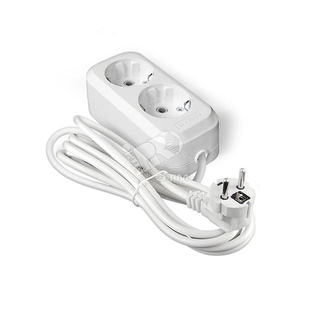 Удлинитель бытовой 2х3м фото 1