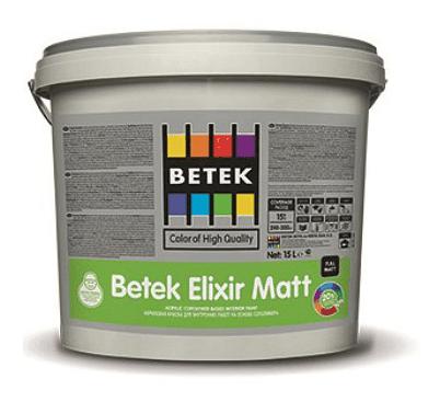Betek Elixir Matt RG1 7,5 л - Матовая интерьерная краска для декоративных работ фото 1