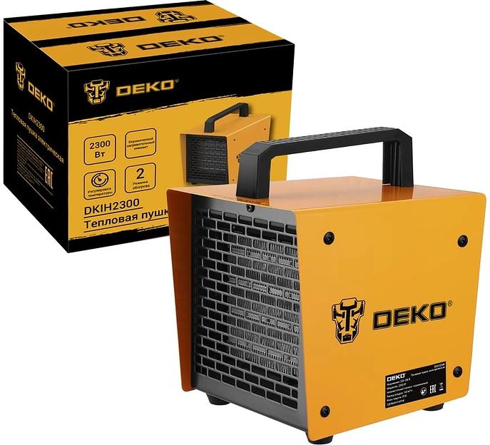Тепловая пушка электрическая Deko DKIH2300 2300Вт оранжевый фото 4