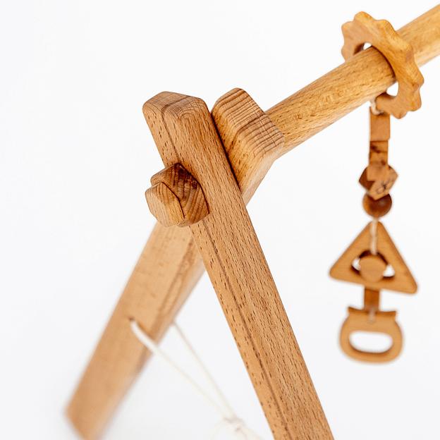 Деревянный тренажер монтессори из бука, Опт фото 2