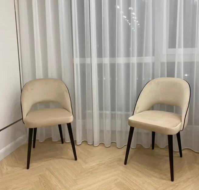 Стул мягкий, бежевый ОПТ фото 1