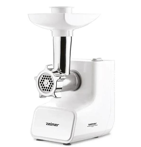 Мясорубка Zelmer ZMM3512B белый фото 1