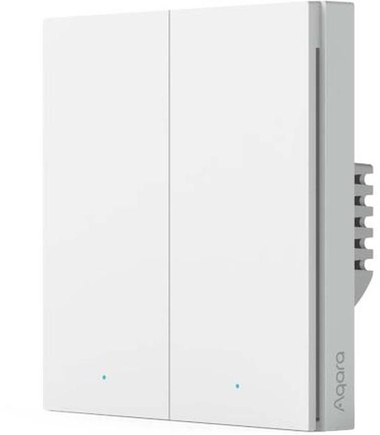 Умный выключатель Aqara Smart Wall Switch H1 EU (Neutral, Double Rocker) (WS-EUK04) фото 2