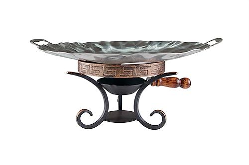 Набор для подачи Саджа сковорода d=45 см. нерж. + подставка h=17 см. Медведица + ковш /1/ фото 1