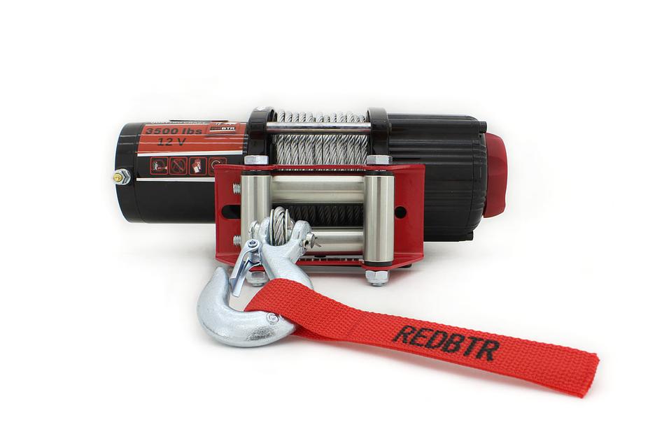 Лебедка для квадроцикла 12В 3500 lbs стальная ОПТ фото 1
