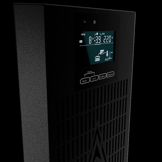 Импульс ФОРА 3000 ~230В, 3000ВА/3000 Вт, LCD+LED, EPO, RS-232, SmartSlot, USB, АКБ 6х9Ач, SCHUKO*4 {FF30201} фото 4