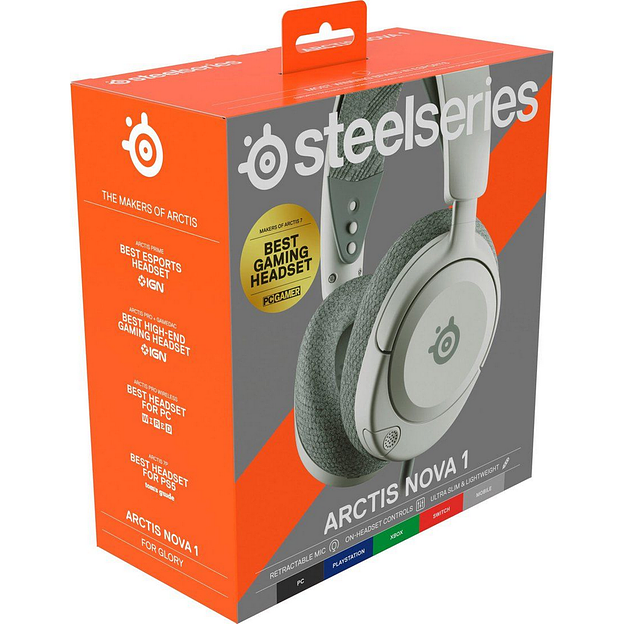 Наушники SteelSeries Arctis Nova 1 Wired Gaming Headset White фото 8