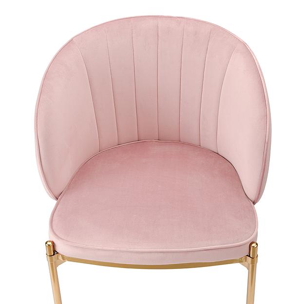 Стул Coral, велюр, пыльная роза фото 4