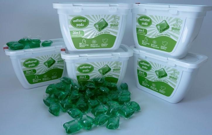 Natural Pods 3-в-1 капсулы для стирки фото 1