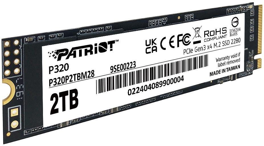 Накопитель SSD Patriot PCIe 3.0 x4 2TB P320P2TBM28 P320 M.2 2280 фото 3